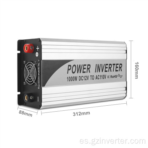 Inverter de autos de autos 1000 W Pura seno onda